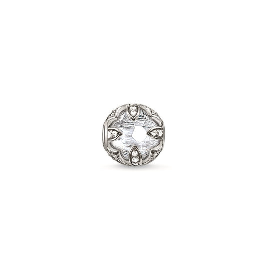 Lotus Crystal Bead (Silver/White) | Thomas Sabo | Luby 