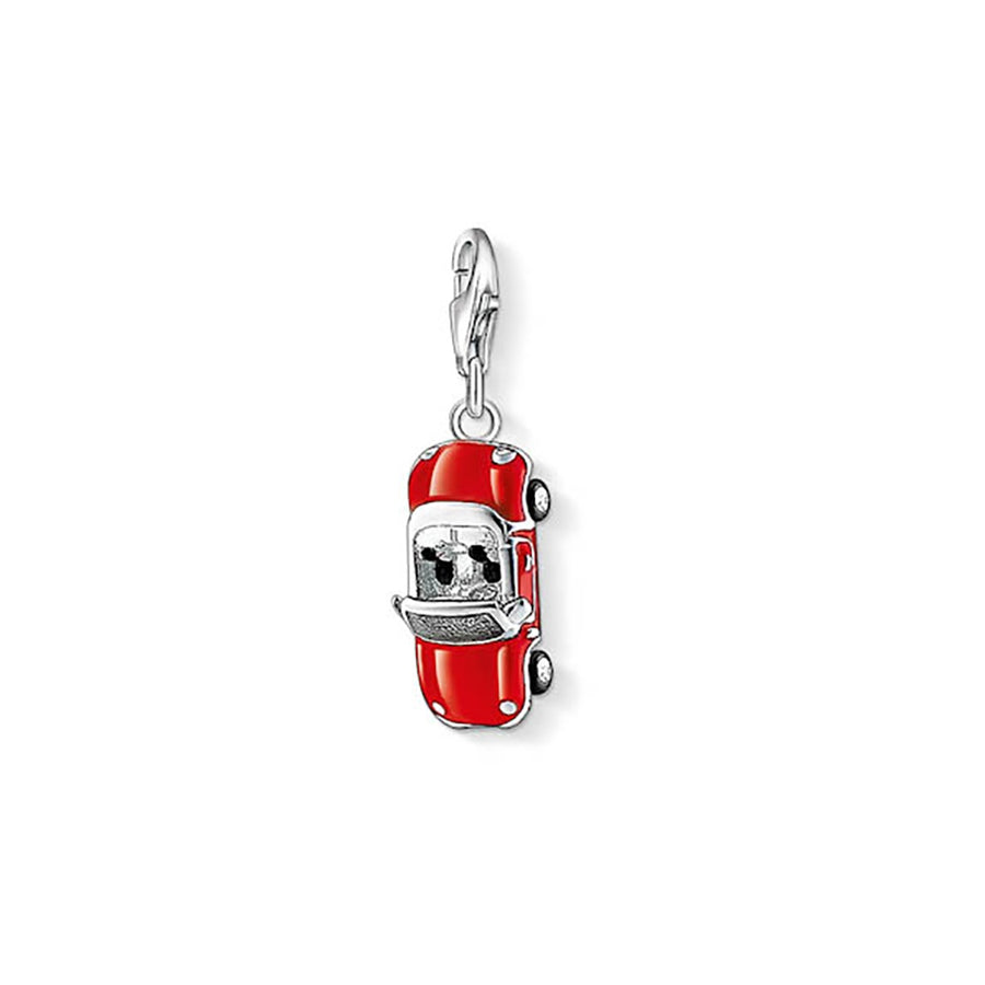 Dije Cabriolet (Plata/Rojo)