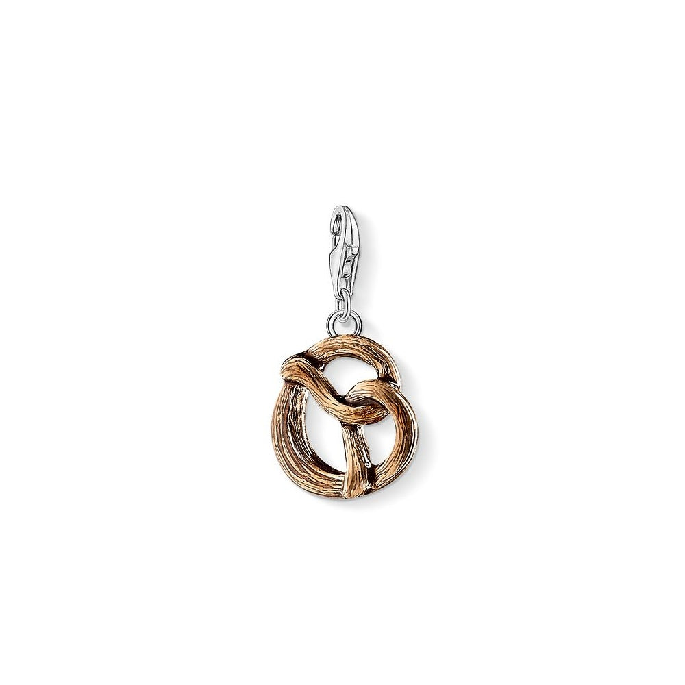 Pretzel Charm (Silver/Brown) | Thomas Sabo | Luby 