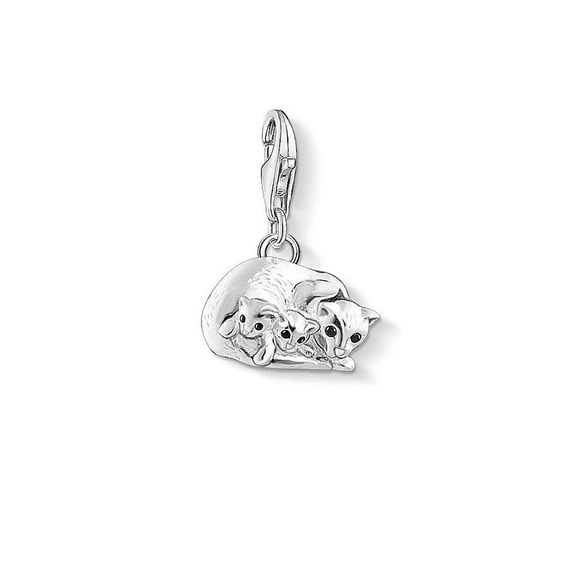 Cat and Kittens Charm (Silver) | Thomas Sabo | Luby 