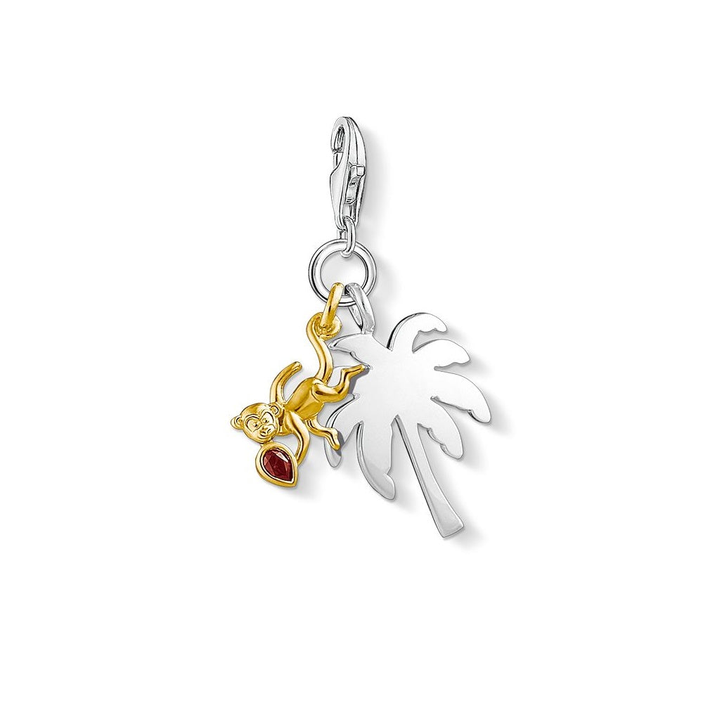 Palm Tree with Monkey (Silver/Gold) | Thomas Sabo | Luby 