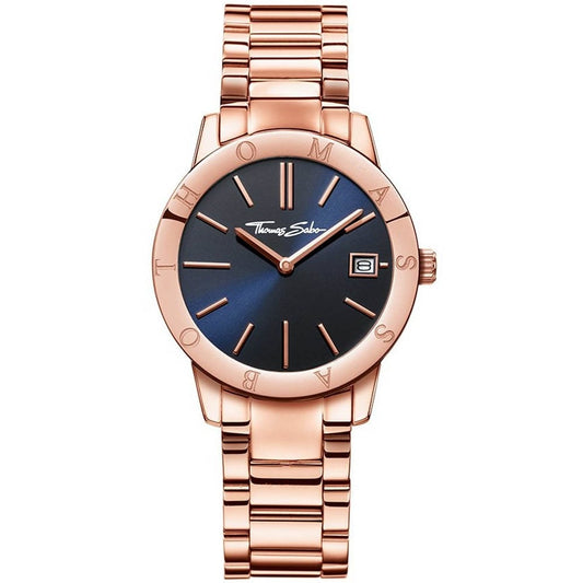 Woman's Soul Chronograph Watch (Rose-Gold/Blue) | Thomas Sabo | Luby 