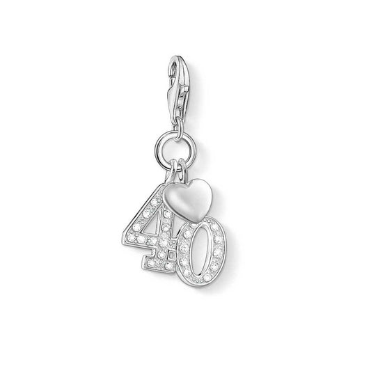 Number 40 Charm (Silver) | Thomas Sabo | Luby 