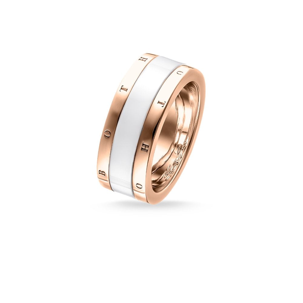 Cool Ceramic Ring (Rose-Gold/White) | Thomas Sabo | Luby 
