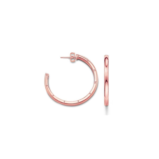 Hinged Hoop Earrings (Rose-Gold) | Thomas Sabo | Luby 