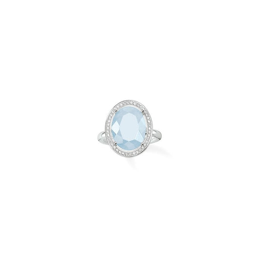 Maharani Oval Ring (Silver/Light Blue) | Thomas Sabo | Luby 