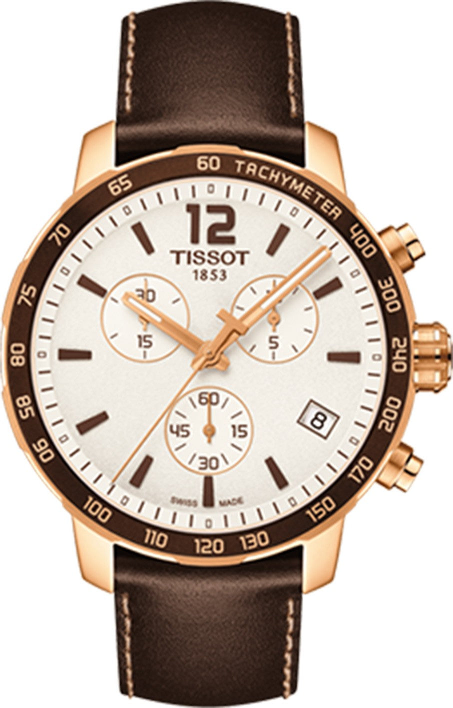 Quickster Chronograph (Brown-Rose Gold) | Tissot | Luby 