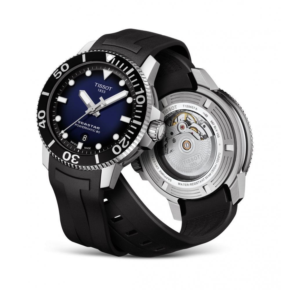 Seastar 1000 Powermatic 80 (Silver/Black/Blue) | Tissot | Luby 