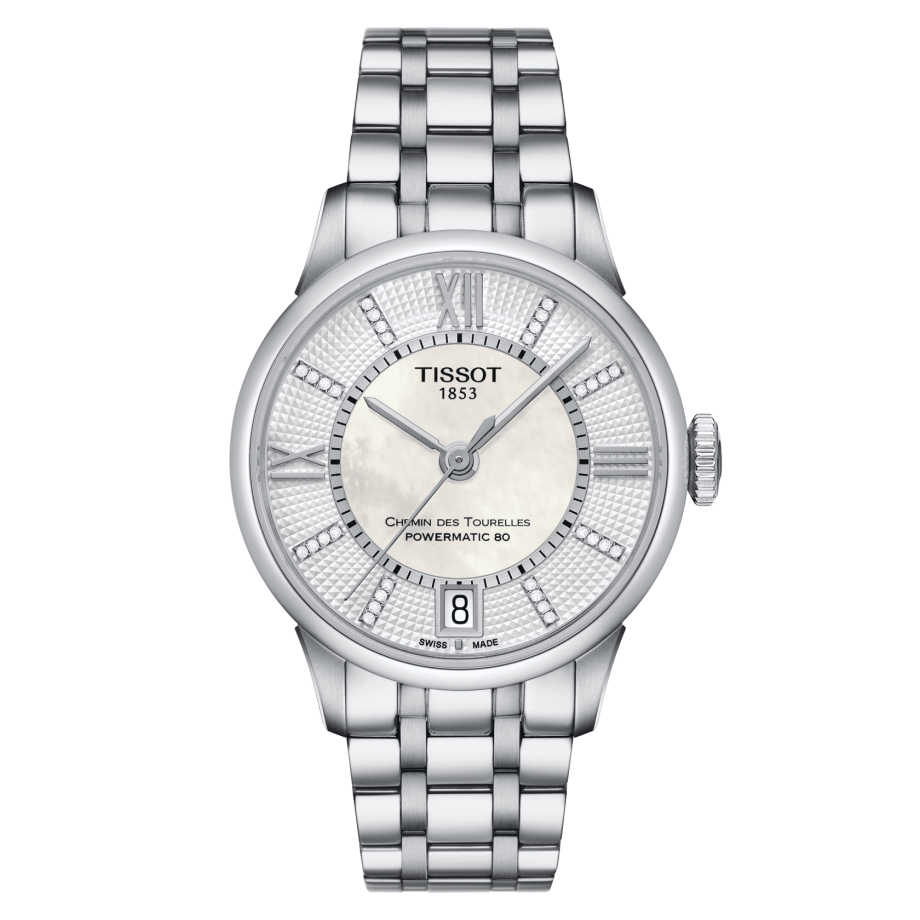 Chemin des Tourelles Powermatic 80 Lady (Silver) | Tissot | Luby 