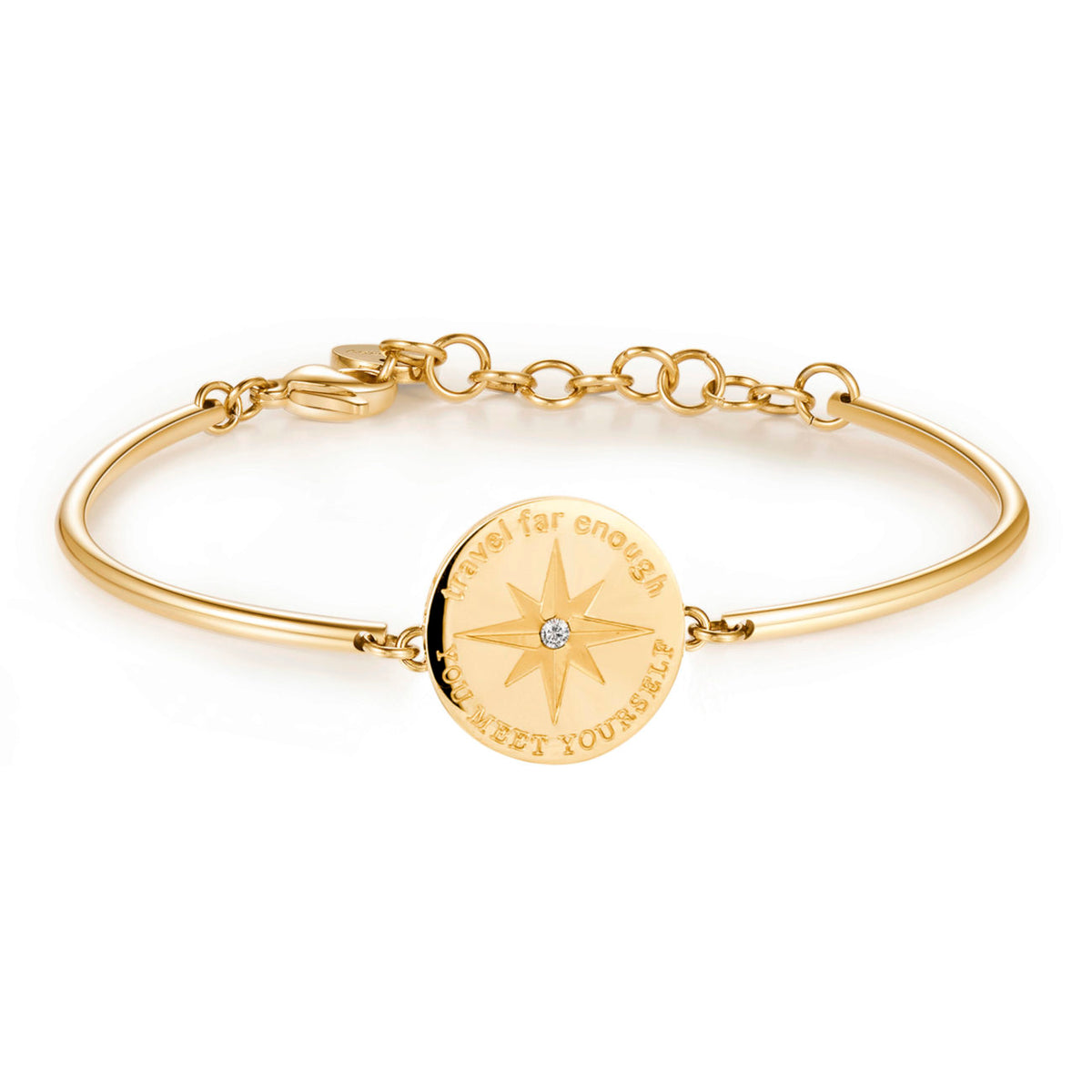 Chakra Rose of the Winds Pendant Bracelet (Gold) | Brosway Italia | Luby 