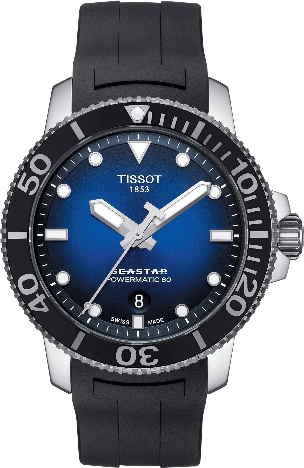 Seastar 1000 Powermatic 80 (Silver/Black/Blue) | Tissot | Luby 