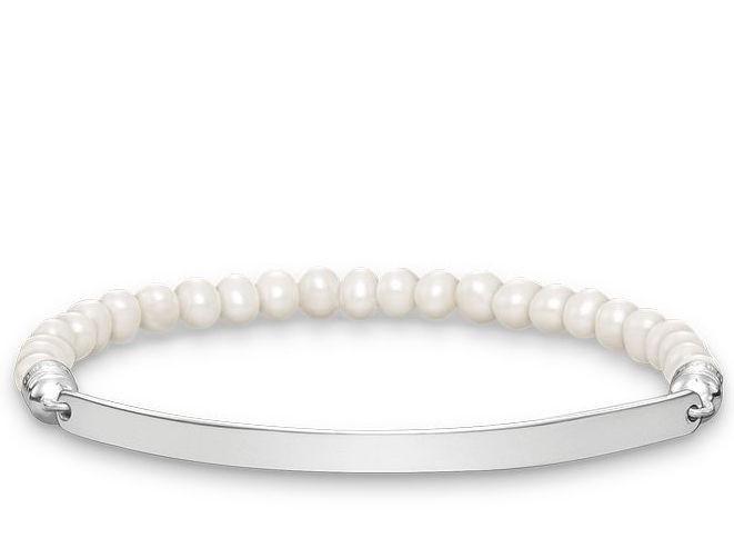 Glam Love Bridge Agate Stones Bracelet (Silver/White) | Thomas Sabo | Luby 