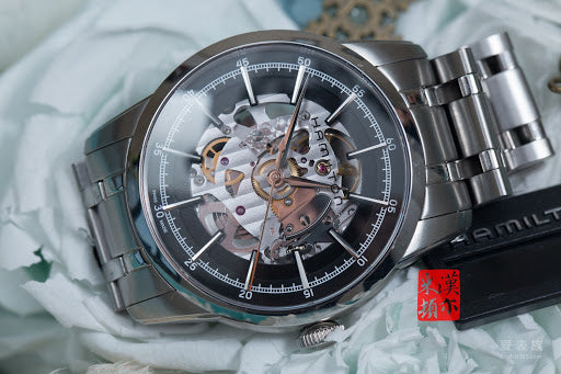 American Classic Automatic RailRoad Skeleton (Silver-Black) | Hamilton | Luby 