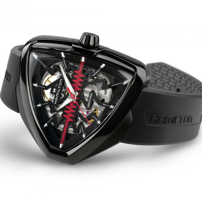 Ventura Elvis80 Skeleton Automatic (Black) | Hamilton | Luby 