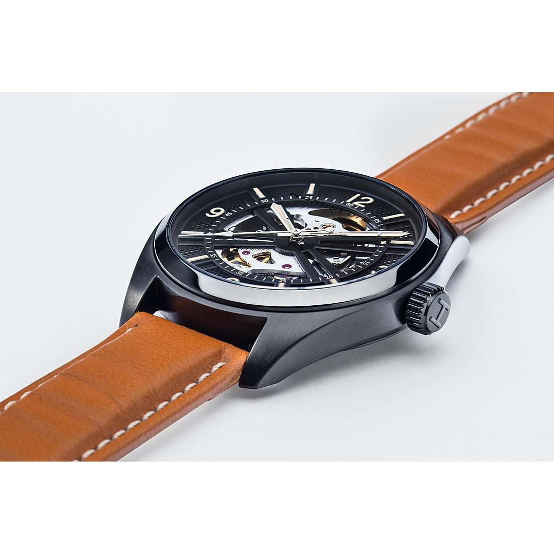 Khaki Automatic Skeleton (Black/Brown) | Hamilton | Luby 