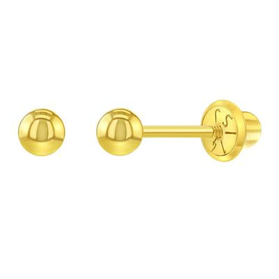 GOLD CLASSIC BALL EARRINGS | Children Collection | Luby 