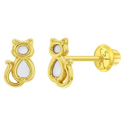 SMALL CAT EARRINGS | Children Collection | Luby 