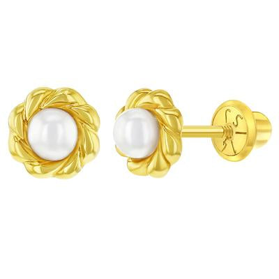 BRAIDED BEZEL EARRINGS | Children Collection | Luby 