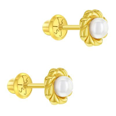 BRAIDED BEZEL EARRINGS | Children Collection | Luby 
