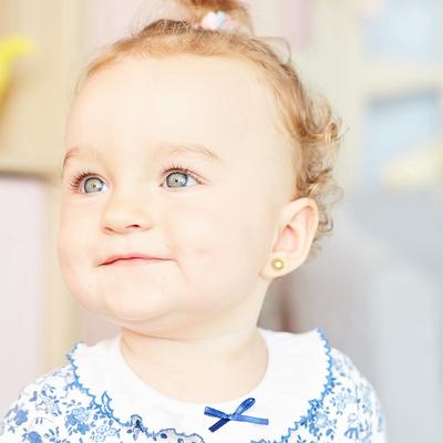 BRAIDED BEZEL EARRINGS | Children Collection | Luby 