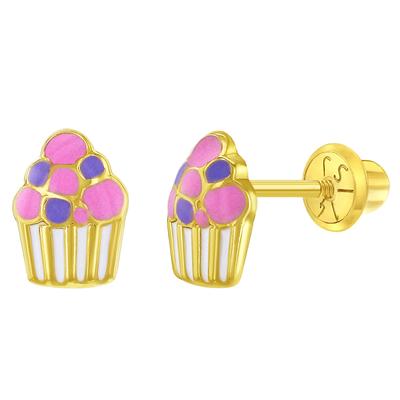 COLORFUL ENAMEL CUPCAKE EARRINGS | Children Collection | Luby 