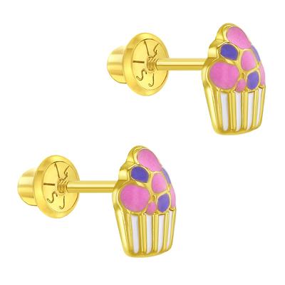 COLORFUL ENAMEL CUPCAKE EARRINGS | Children Collection | Luby 