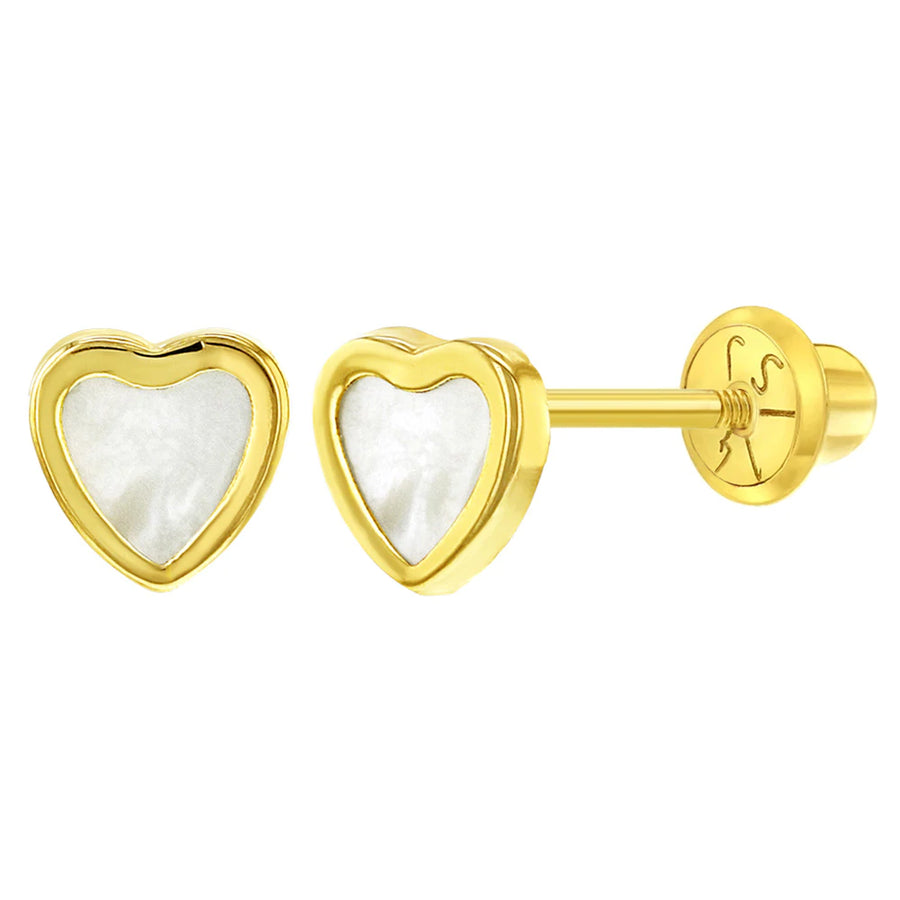 Mother of Pearl Heart Baby