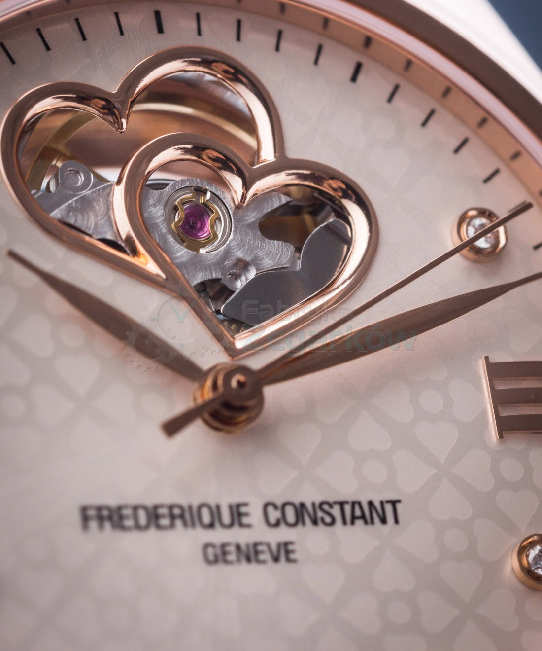 Ladies Automatic Double Heartbeat (Rose-Gold/Brown) | Frederique Constant | Luby 
