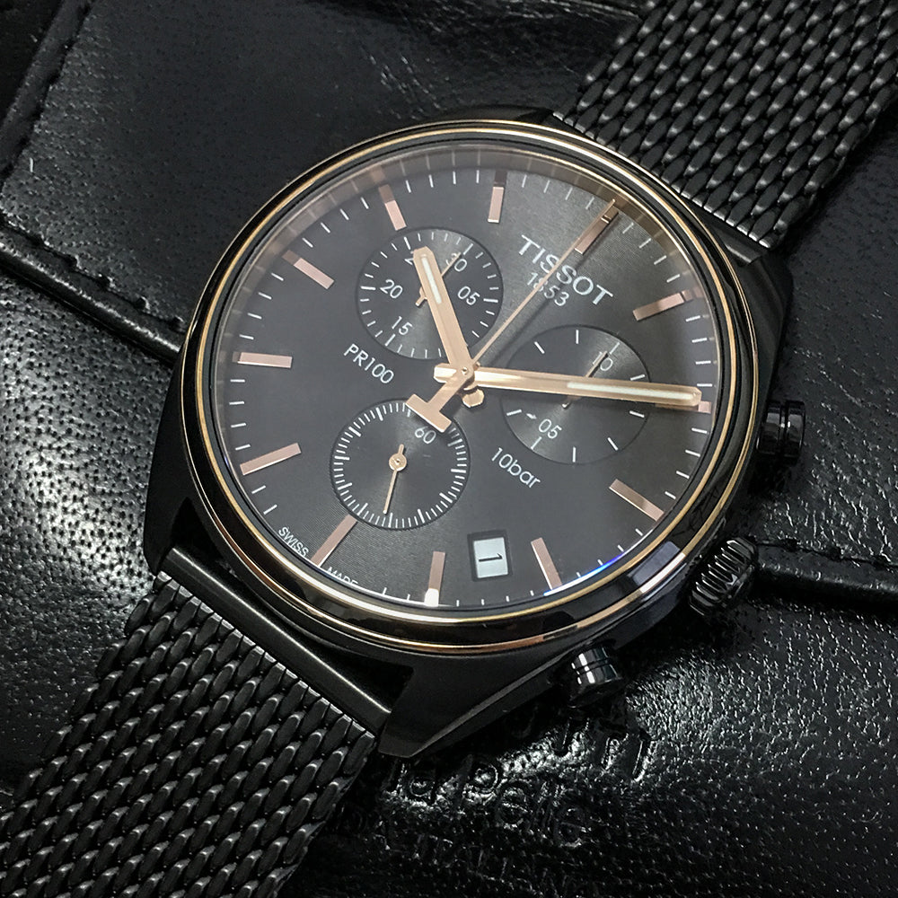 PR 100 Chronograph (Black) | Tissot | Luby 