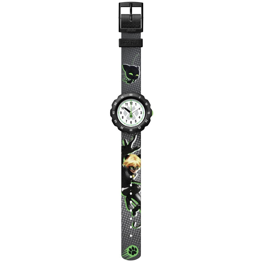 MIRACULOUS CAT NOIR | Flik Flak by Swatch | Luby 