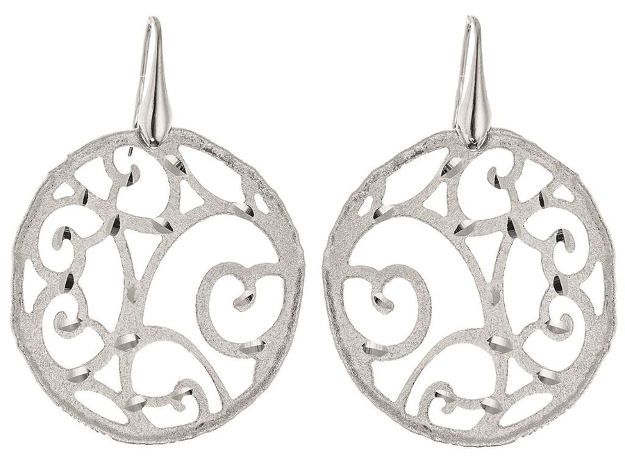 Pendientes colgantes circulares de latón Incanto