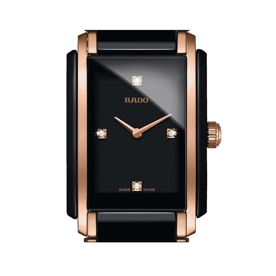 Integral Ladies (Black-Rose Gold;Diamonds) | Rado | Luby 